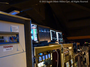 Second backstage tour before the Bon Jovi show at the Bell Centre, Quebec, Canada (February 14, 2013)